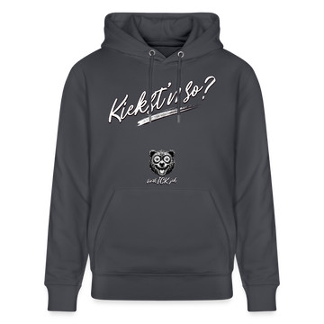 KIEKST'N SO?-Unisex Bio-Hoodie II - Indigoblau