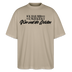 Berlin Statement in schwarzer Schrift 'ICK HAB MIR HIER MA UMJEKIEKT-Wir sind die Geilsten-Oversized Unisex Bio T-Shirt - Steingrau