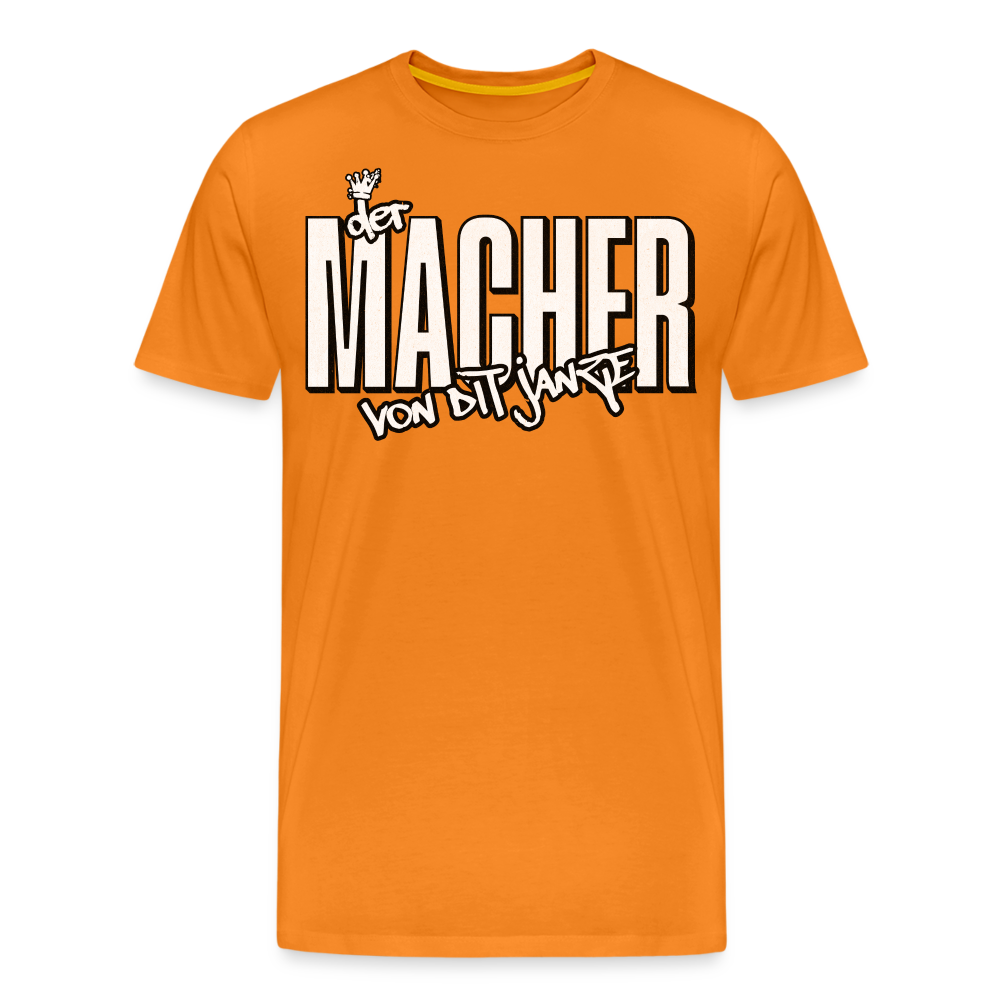 DER MACHER VON DIT JANZE - Männer Premium T-Shirt - Orange