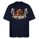 Berliner Bär-Weihnachten-JIBT NÜSCHT-Oversized Unisex Bio T-Shirt - Navy