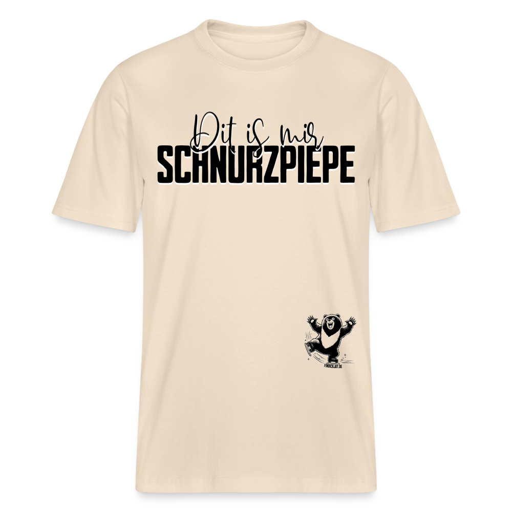 SCHNURZPIEPE - Relaxed Fit Unisex Bio-T-Shirt - Naturweiß