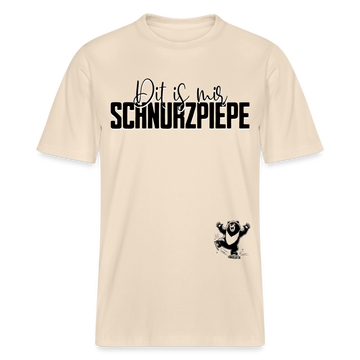SCHNURZPIEPE - Relaxed Fit Unisex Bio-T-Shirt - Naturweiß