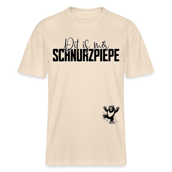 SCHNURZPIEPE - Relaxed Fit Unisex Bio-T-Shirt - Naturweiß