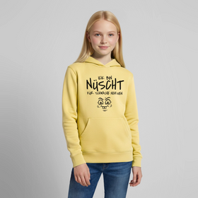 Hauptstadtjöre-NÜSCHT FÜR SCHWACHE NERVEN-Teenager Organic Hoodie - Gelb Viva 