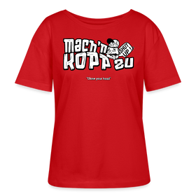 MACH N KOPP ZU-Rundhals Frauen Bio-T-Shirt - Rot