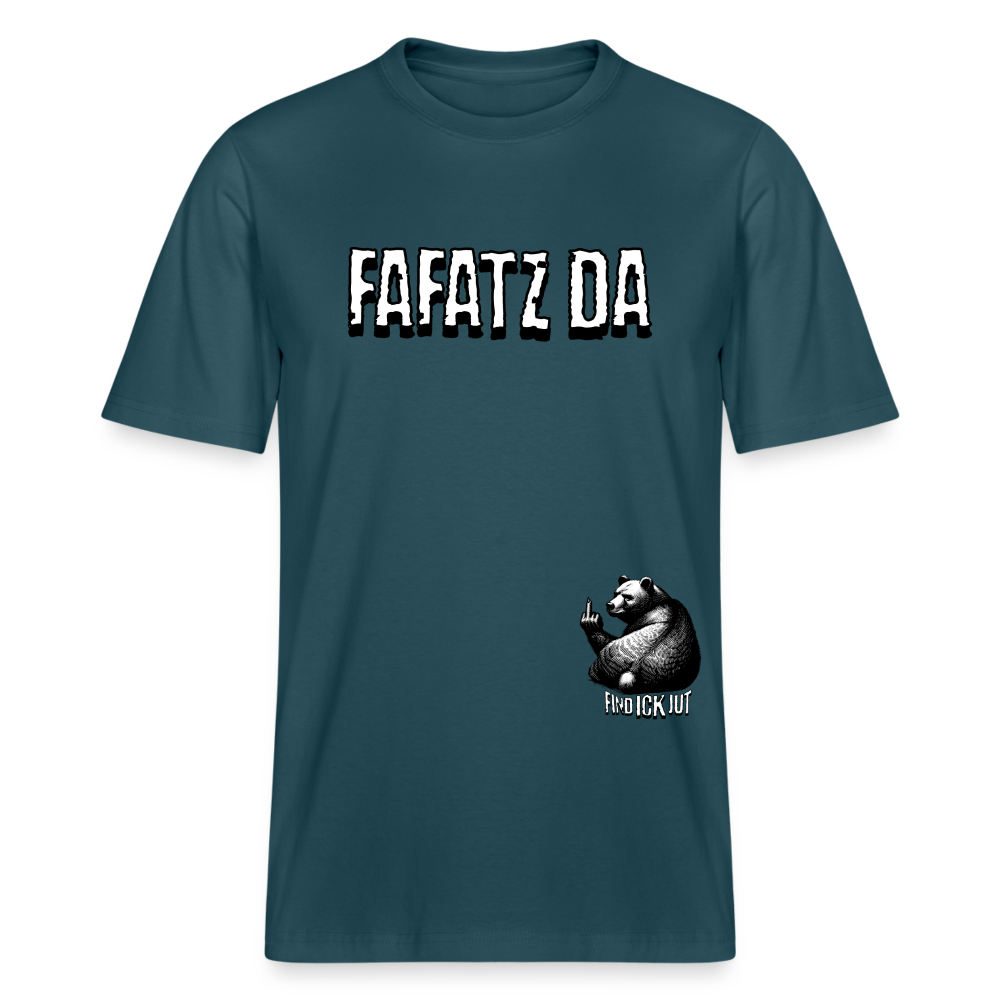 FAFATZ DA-Relaxed Fit Unisex Bio-T-Shirt - Dunkles Petrol