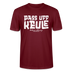 Berliner Spruch-PASS UFF KEULE-Unisex T-Shirt mit Berliner Schnauze - Burgunderrot