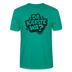 Berlin Shirt mit Spruch-DA KIEKSTE WA?-Unisex T-Shirt BIO - Blaugrün