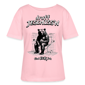 DRUFF JESCHISS'N-Rundhals Frauen Bio-T-Shirt - Hellrosa