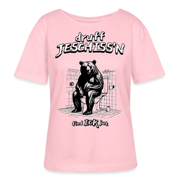 DRUFF JESCHISS'N-Rundhals Frauen Bio-T-Shirt - Hellrosa