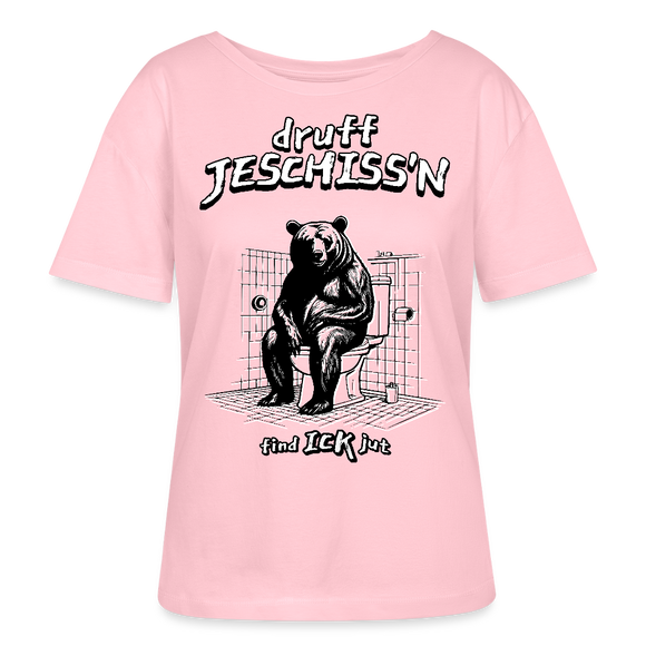 DRUFF JESCHISS'N-Rundhals Frauen Bio-T-Shirt - Hellrosa