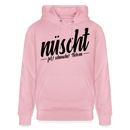 NÜSCHT FÜR SCHWACHE NERVEN-Unisex Bio-Hoodie mit Berliner Schnauze - Hellrosa