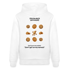 JEH MA NICH UFFN KEKS-Unisex Bio-Hoodie - Weiß