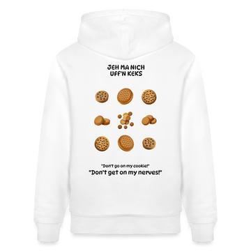 JEH MA NICH UFFN KEKS-Unisex Bio-Hoodie - Weiß