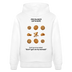 JEH MA NICH UFFN KEKS-Unisex Bio-Hoodie - Weiß