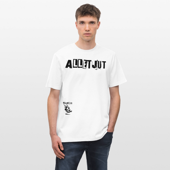 ALLET JUT-Relaxed Fit Unisex Bio-T-Shirt - Weiß