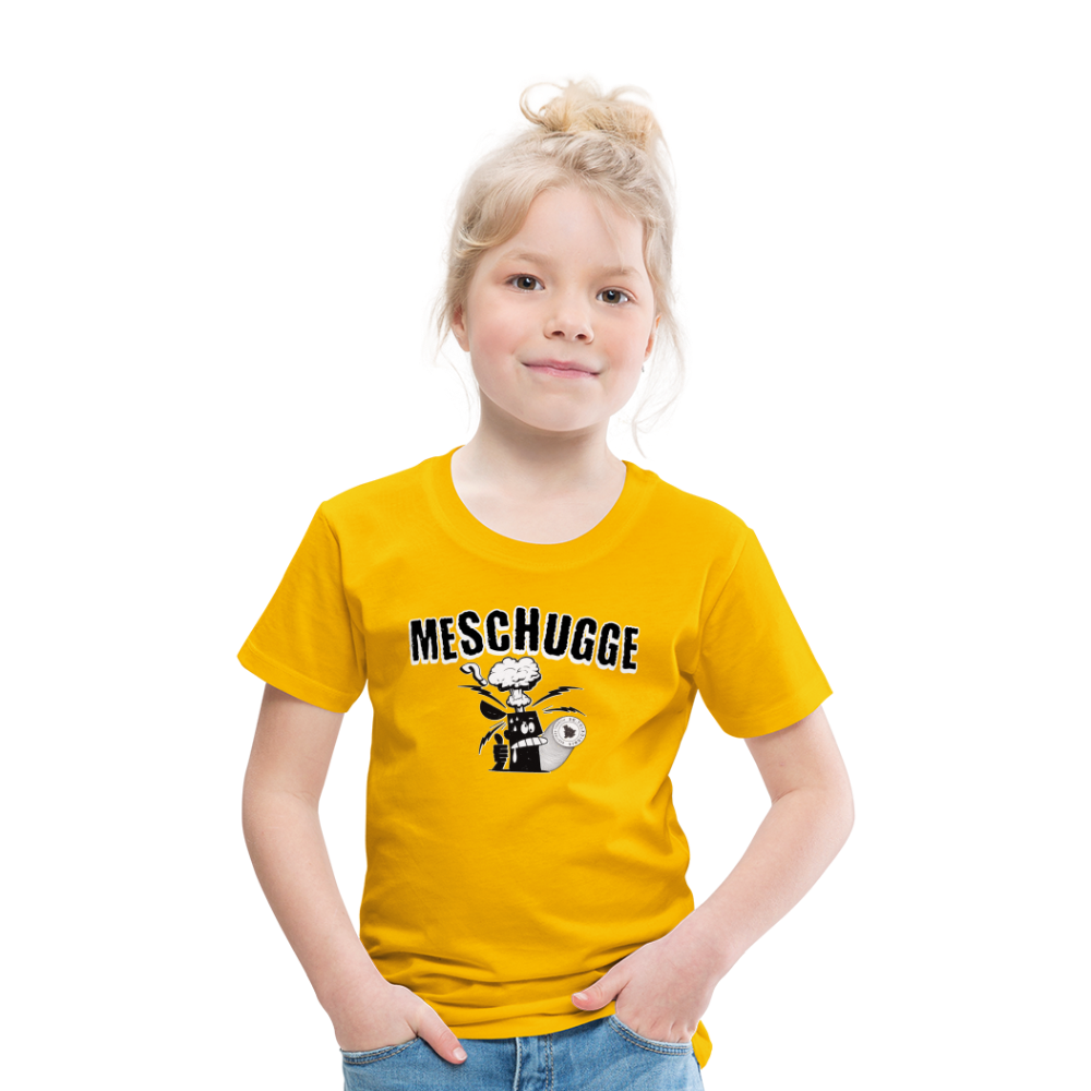 MESCHUGGE - Kinder Premium T-Shirt - Sonnengelb