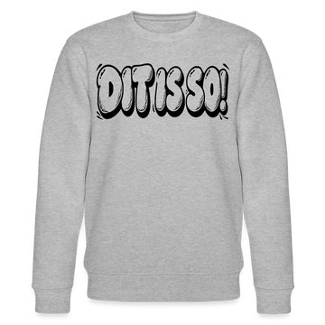 Berlin Sweater mit Berliner Schnauze-DIT IS SO!-Unisex Bio-Sweatshirt - Grau meliert