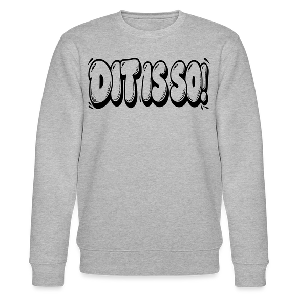 Berlin Sweater mit Berliner Schnauze-DIT IS SO!-Unisex Bio-Sweatshirt - Grau meliert