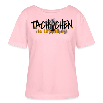 TACHCHEN IHR FLITZPIEPEN-Rundhals Frauen Bio-T-Shirt - Hellrosa