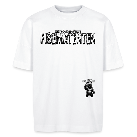 FISEMATENTEN-Unisex Oversize Bio-T-Shirt - Weiß