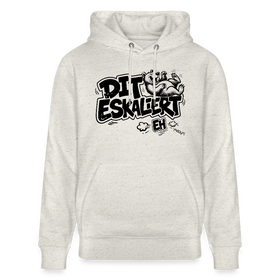 Berliner Schnauze-Unisex Bio-Hoodie-DIT ESKALIERT EH - Beige meliert