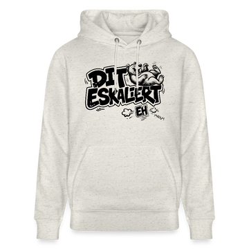 Berliner Schnauze-Unisex Bio-Hoodie-DIT ESKALIERT EH - Beige meliert