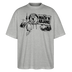 Dit ehrliche Berlin Shirt-MACH 'N ABJANG-Oversized Unisex Bio T-Shirt - Grau meliert