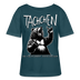 TACHCHEN BERLINER-Rundhals Frauen Bio-T-Shirt II - Dunkles Petrol