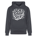 ICK DARF DIT-Unisex Bio-Hoodie mit Berliner Spruch - Indigoblau