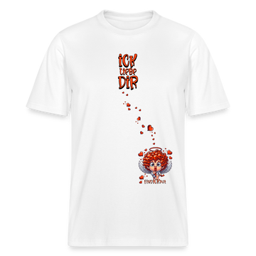 ICK LIEBE DIR-Relaxed Fit Unisex Bio-T-Shirt - Weiß