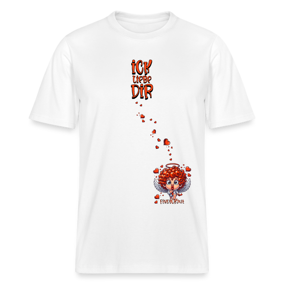 ICK LIEBE DIR-Relaxed Fit Unisex Bio-T-Shirt - Weiß