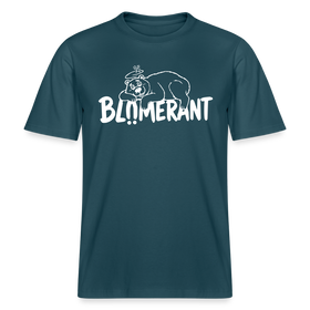 BLÜMERANT-RELAXED FIT Unisex Organic T-Shirt mit echt Berliner Schnauze - Dunkles Petrol