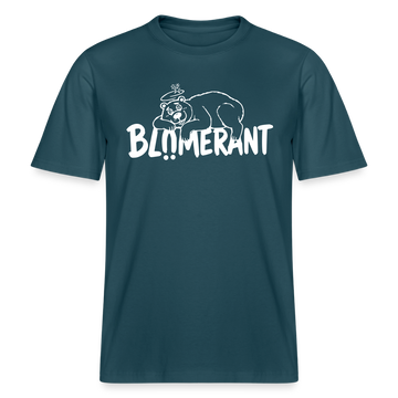 BLÜMERANT-RELAXED FIT Unisex Organic T-Shirt mit echt Berliner Schnauze - Dunkles Petrol