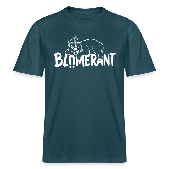 BLÜMERANT-RELAXED FIT Unisex Organic T-Shirt mit echt Berliner Schnauze - Dunkles Petrol