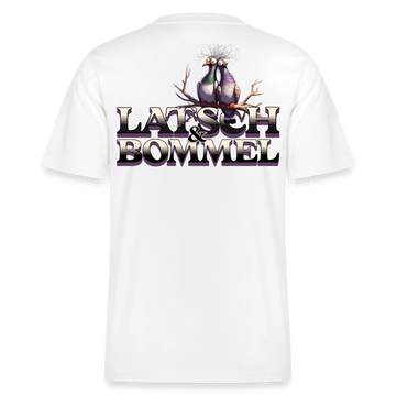 BERLINER LATSCH UND BOMMEL - Relaxed Fit Unisex Bio-T-Shirt - Weiß