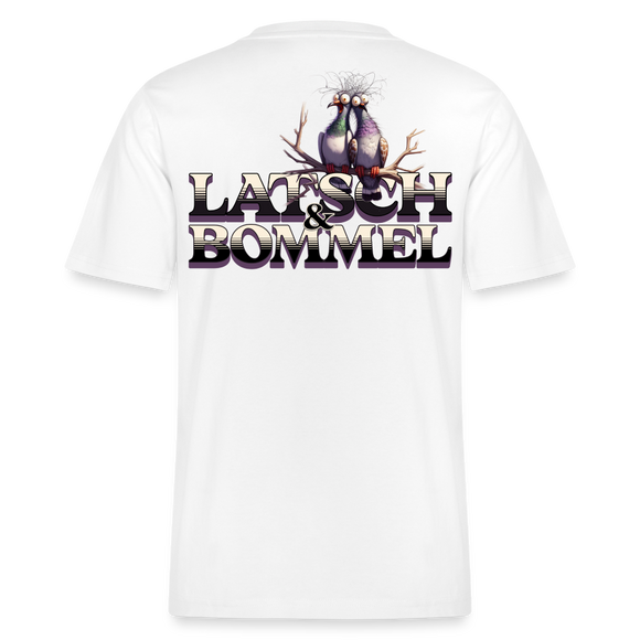BERLINER LATSCH UND BOMMEL - Relaxed Fit Unisex Bio-T-Shirt - Weiß