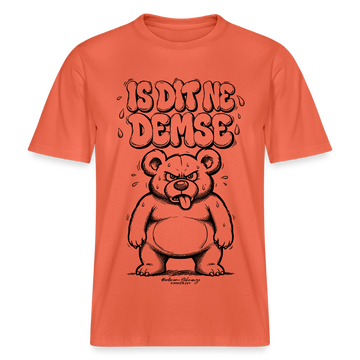 Berliner Sommer-IS DIT NE DEMSE-RELAXED FIT Unisex Organic T-Shirt - Hellrot