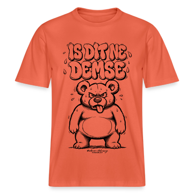 Berliner Sommer-IS DIT NE DEMSE-RELAXED FIT Unisex Organic T-Shirt - Hellrot