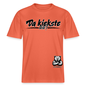 Da kiekste, wa?-Relaxed Fit Unisex Bio-T-Shirt - Hellrot