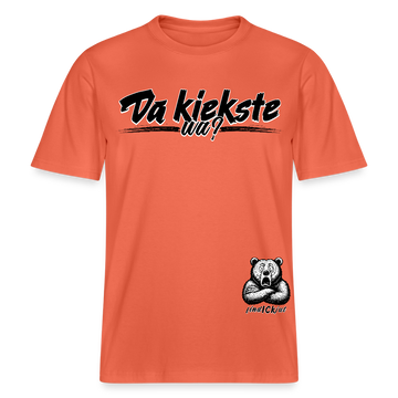 Da kiekste, wa?-Relaxed Fit Unisex Bio-T-Shirt - Hellrot