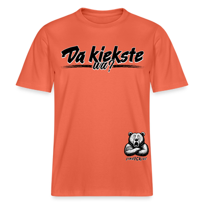 Da kiekste, wa?-Relaxed Fit Unisex Bio-T-Shirt - Hellrot