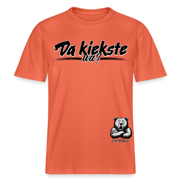 Da kiekste, wa?-Relaxed Fit Unisex Bio-T-Shirt - Hellrot