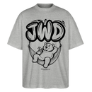 JWD-Berlin-Oversized Unisex Bio T-Shirt - Grau meliert