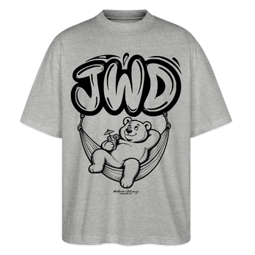 JWD-Berlin-Oversized Unisex Bio T-Shirt - Grau meliert