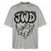 JWD-Berlin-Oversized Unisex Bio T-Shirt - Grau meliert