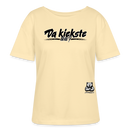 DA KIEKSTE, WA?-Rundhals Frauen Bio-T-Shirt - Creme