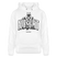 NÜSCHT MUSS ICK 2025-Unisex Bio-Hoodie mit Berliner Schnauze - Weiß