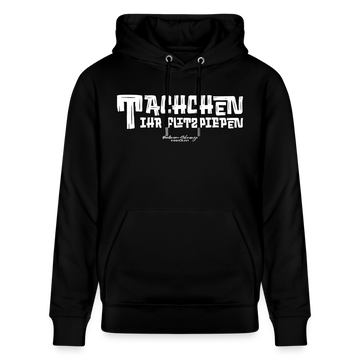 Berliner Begrüssung-TACHCHEN IHR FLITZPIEPEN- Bio-Hoodie - Schwarz