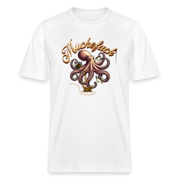 MUCKEFUCK - Relaxed Fit Unisex Bio-T-Shirt - Weiß